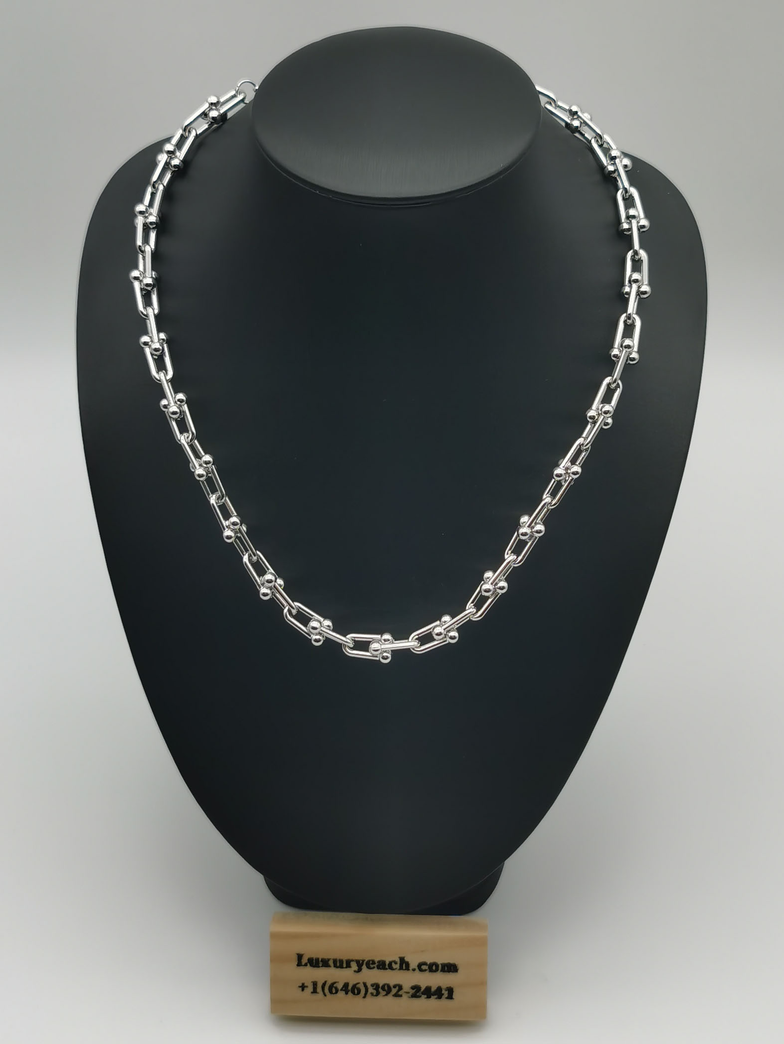 Womens Cuban Link Necklace Gold Silver Chain Cuban Link Thick U Shape Cuban Chain