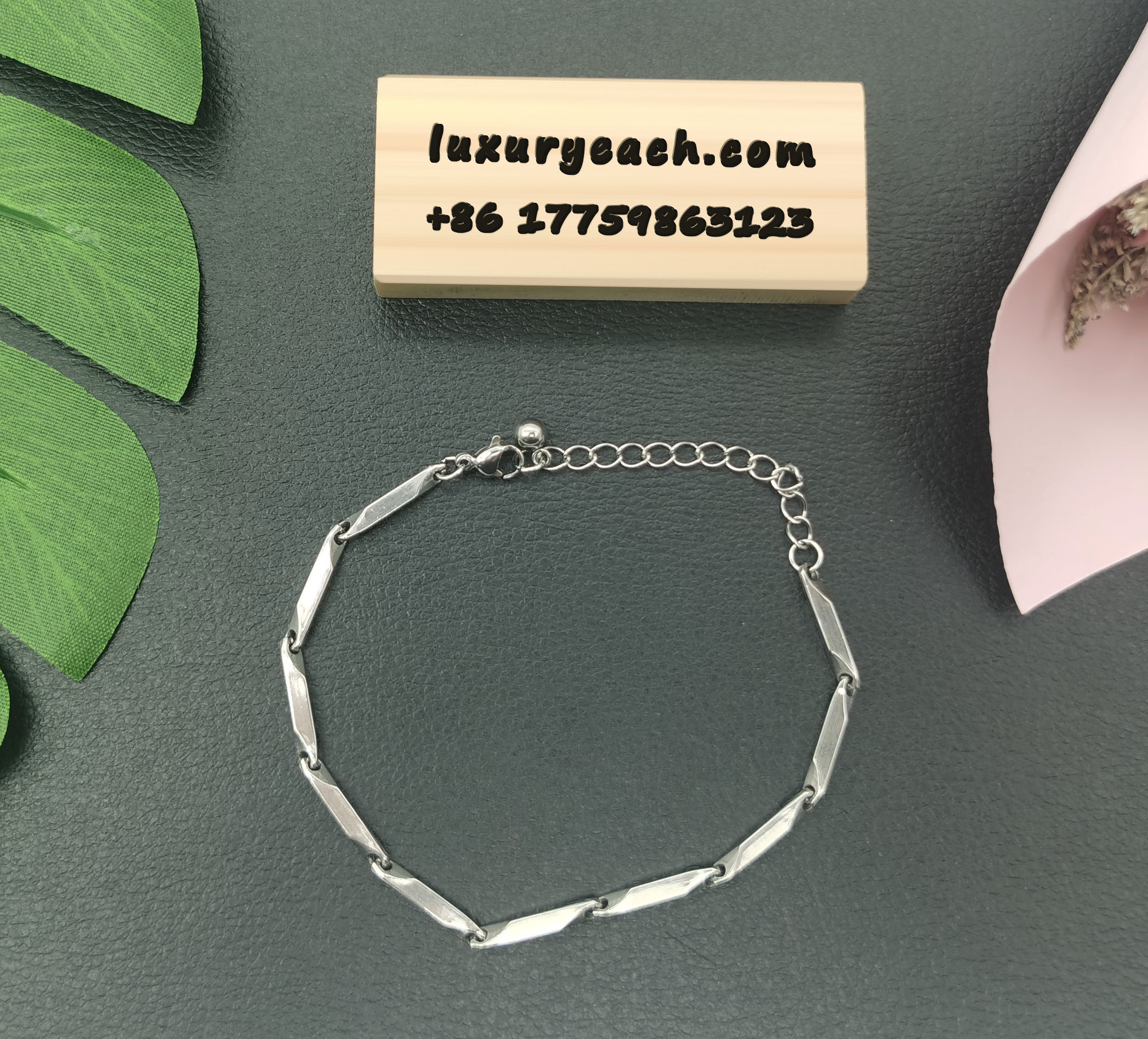 Hiphop Melon Seed Diamond Stick Cuban Chain Simple Cuban Link Womens Mens Cuban Link Bracelet